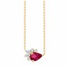 Collier Prima poire - Rubis