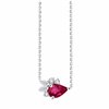 Collier Prima poire - Rubis