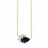 Collier Prima poire - Saphir