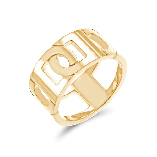 Bague MD-32 grand modèle tout or