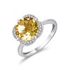 KALISTA CITRINE AND DIAMOND RING