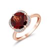 KALISTA GARNET AND DIAMOND RING