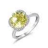 BAGUE KALISTA  LEMON QUARTZ ET DIAMANT