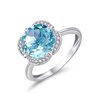 KALISTA SKY BLUE TOPAZ AND DIAMOND RING