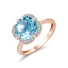 KALISTA SKY BLUE TOPAZ AND DIAMOND RING
