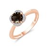 LITTLE KALISTA SMOKY QUARTZ AND DIAMOND RING
