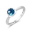 BAGUE LITTLE KALISTA TOPAZE BLUE LONDON