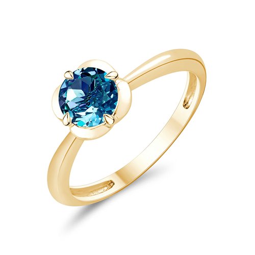 BAGUE LITTLE KALISTA TOPAZE BLUE LONDON