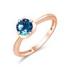 BAGUE LITTLE KALISTA TOPAZE BLUE LONDON