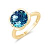 BAGUE KALISTA TOPAZE BLUE LONDON