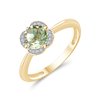BAGUE LITTLE KALISTA AMETHYSTE VERTE ET DIAMANT