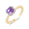 LITTLE KALISTA AMETHYST AND DIAMOND RING