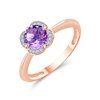 LITTLE KALISTA AMETHYST AND DIAMOND RING