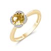 LITTLE KALISTA CITRINE AND DIAMOND RING