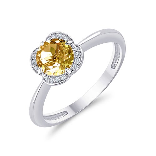 LITTLE KALISTA CITRINE AND DIAMOND RING