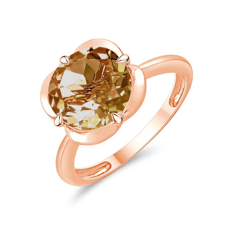 KALISTA CHAMPAGNE QUARTZ RING