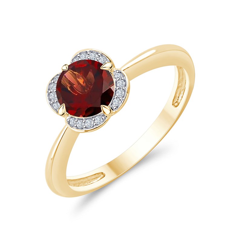 LITTLE KALISTA GARNET AND DIAMOND RING