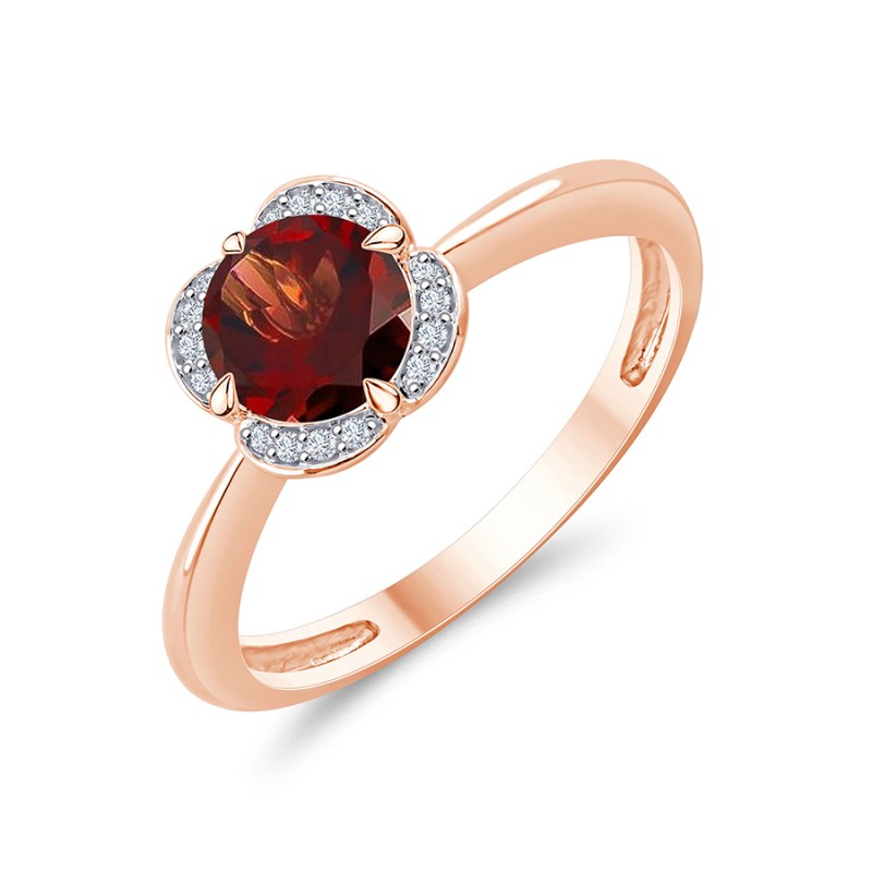 LITTLE KALISTA GARNET AND DIAMOND RING