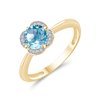 BAGUE LITTLE KALISTA TOPAZE SKY BLUE ET DIAMANT