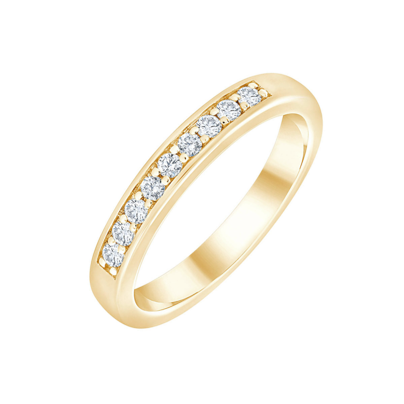 ALLIANCE EVIDENCE SERTI RAIL GRIFFE 9 DIAMANTS 0.17 CT