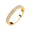 DEMI ALLIANCE EVIDENCE RAIL GRIFFE 13 DIAMANTS 0.25 CT