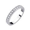 DEMI ALLIANCE EVIDENCE RAIL GRIFFE 13 DIAMANTS 0.25 CT