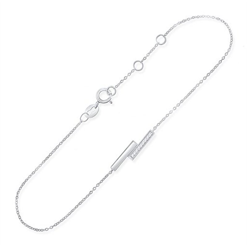 Bracelet toi et moi diamant en or 18 carats
