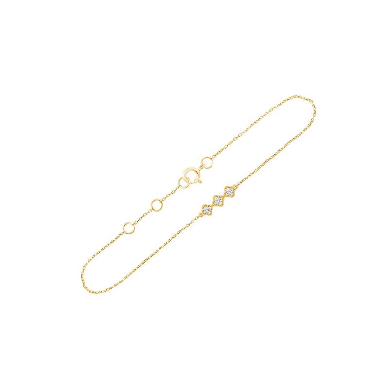 Bracelet toi et moi diamant en or 18 carats