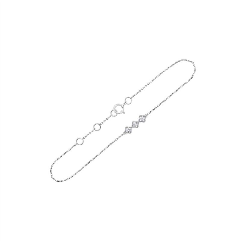 Bracelet toi et moi diamant en or 18 carats