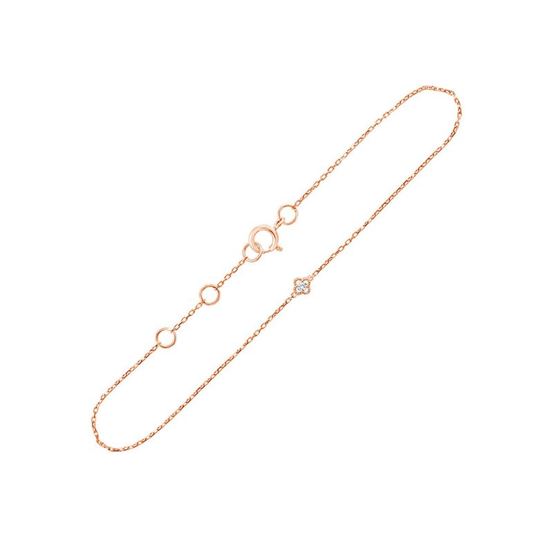 Bracelet serti clos diamant en or 18 carats