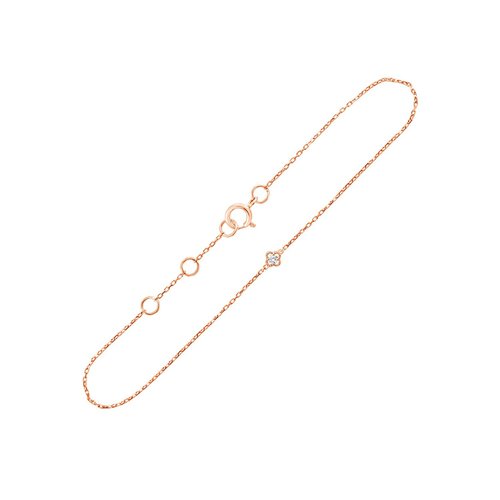 Bracelet serti clos diamant en or 18 carats