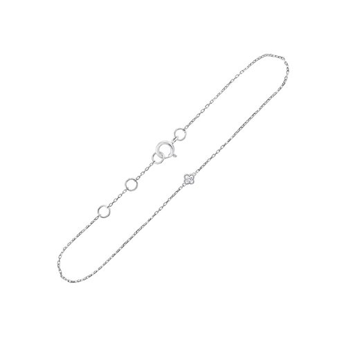 Bracelet serti clos diamant en or 18 carats