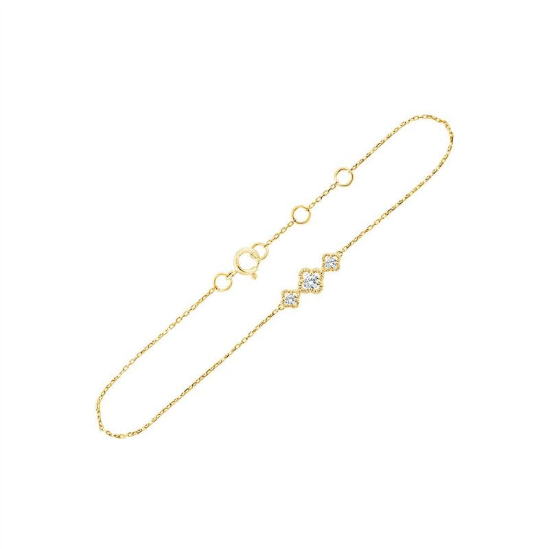 Bracelet toi et moi diamant en or 18 carats