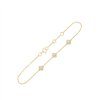 Bracelet serti clos diamant en or 18 carats
