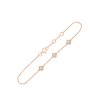 Bracelet serti clos diamant en or 18 carats