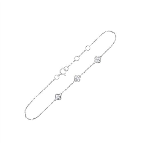 Bracelet serti clos diamant en or 18 carats
