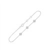 Bracelet serti clos diamant en or 18 carats