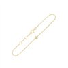 Bracelet serti clos diamant en or 18 carats