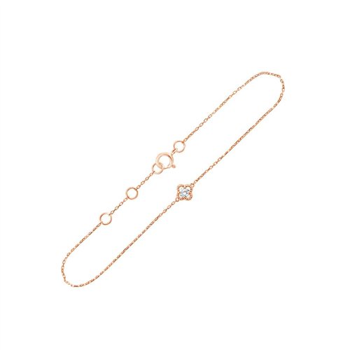 Bracelet serti clos diamant en or 18 carats