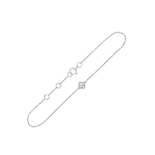 Bracelet serti clos diamant en or 18 carats