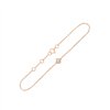 Bracelet serti clos diamant en or 18 carats