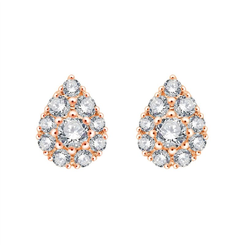 Boucles d'oreilles toi et moi diamant en or 18 carats