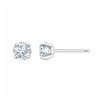 Boucles d'oreilles serti clos diamant en or 18 carats