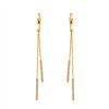 Boucles d'oreilles serti clos diamant en or 18 carats