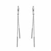 Boucles d'oreilles serti clos diamant en or 18 carats