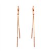 Boucles d'oreilles serti clos diamant en or 18 carats