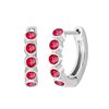 Boucles d'oreilles trilogie diamant en or 18 carats
