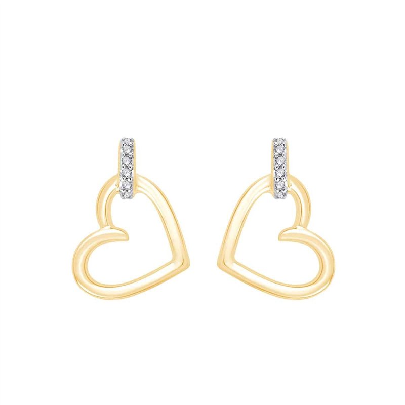 Boucles d'oreilles toi et moi diamant en or 18 carats