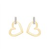 Boucles d'oreilles toi et moi diamant en or 18 carats