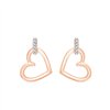 Boucles d'oreilles toi et moi diamant en or 18 carats
